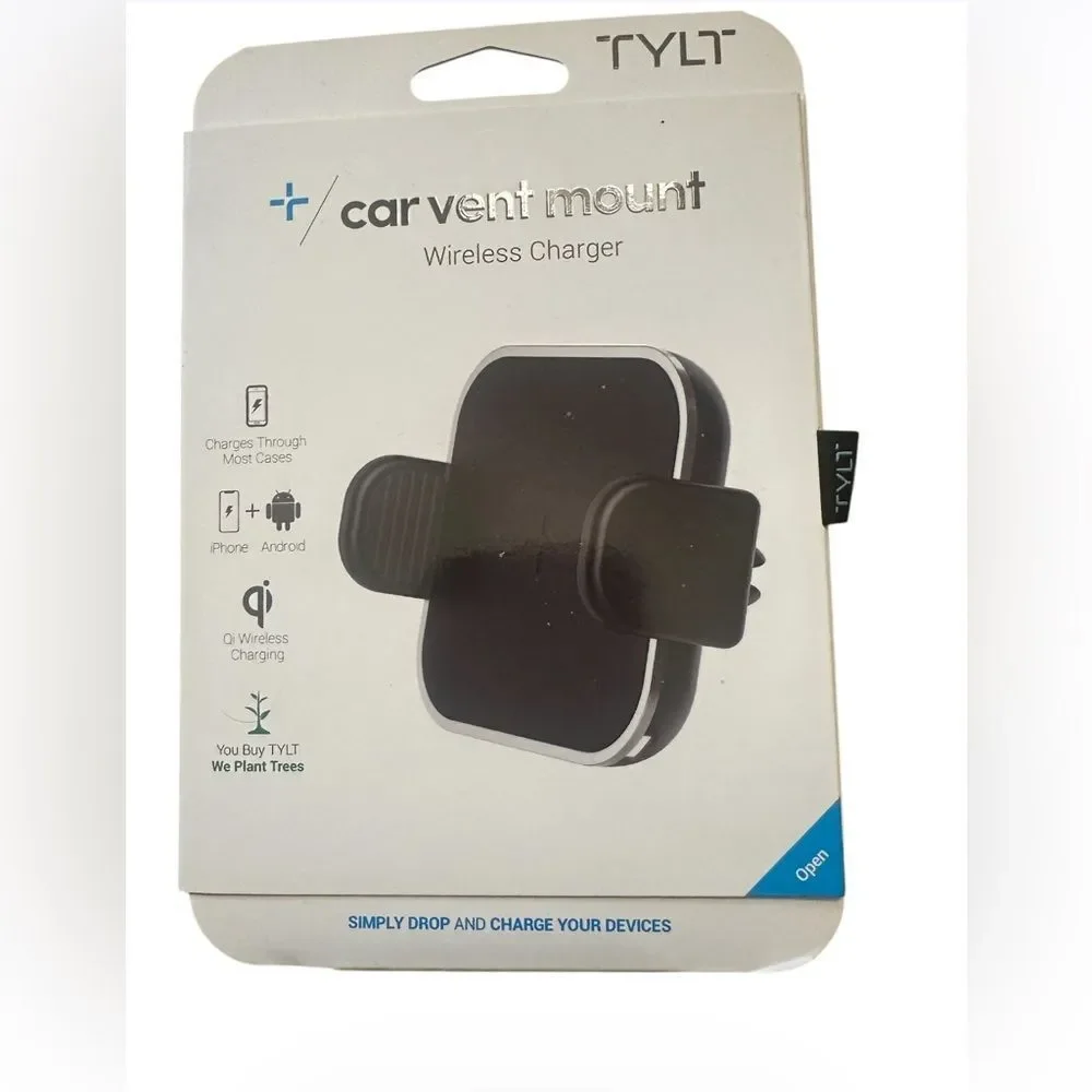 TYLT Car Vent Mount Wireless Charger - Black